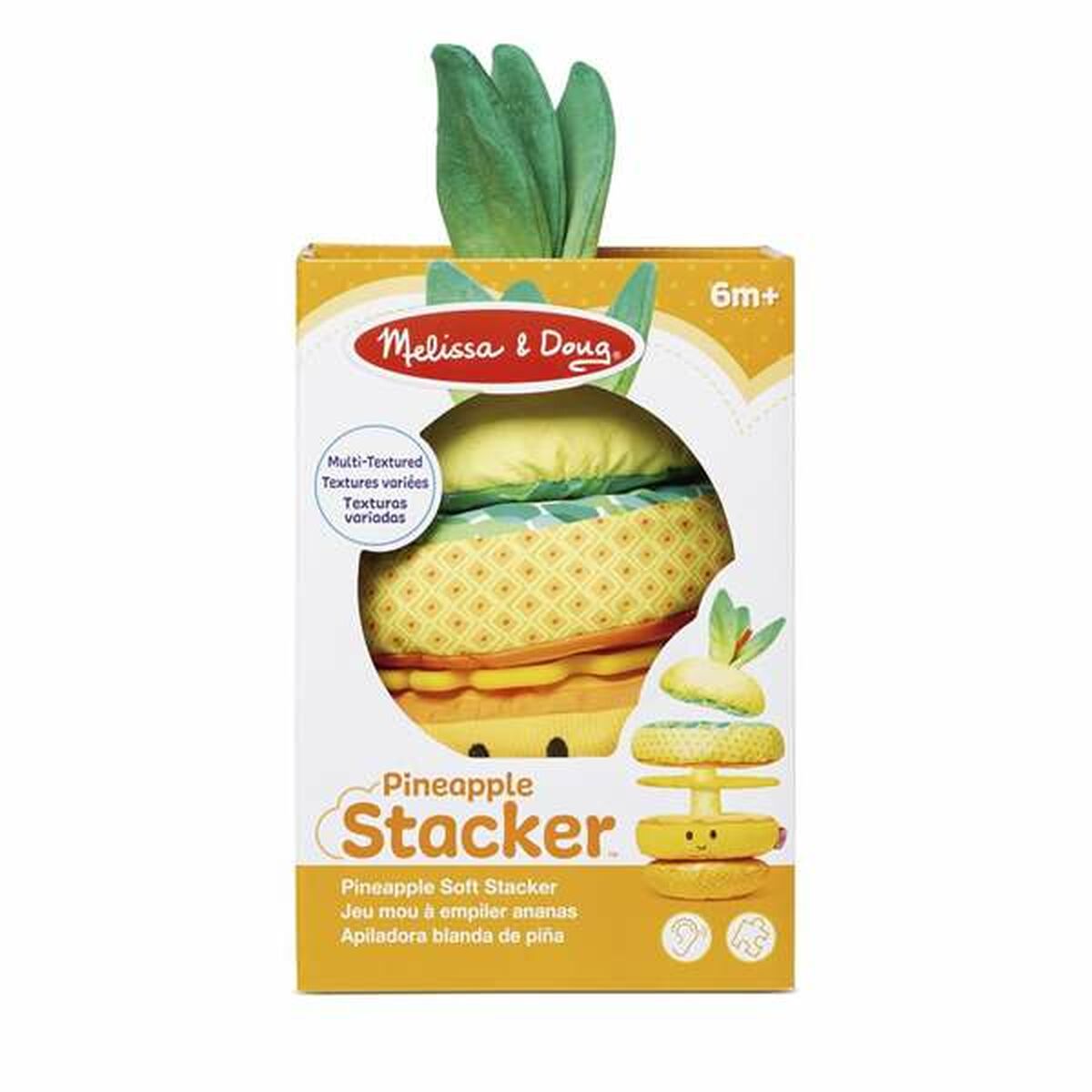 Stapelbare Bauklötze Melissa & Doug Ananas Spielzeug 5 Stücke (ES)