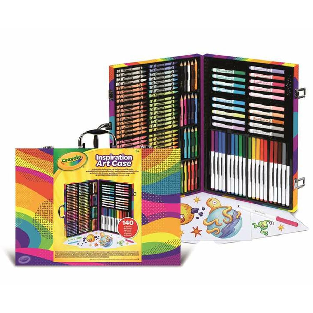 Malerei-Set Crayola Rainbow 140 Stücke