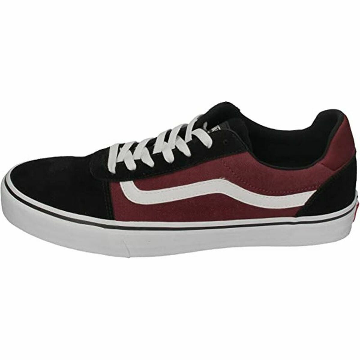 Herren Sneaker Vans Ward Deluxe Granatrot Schwarz