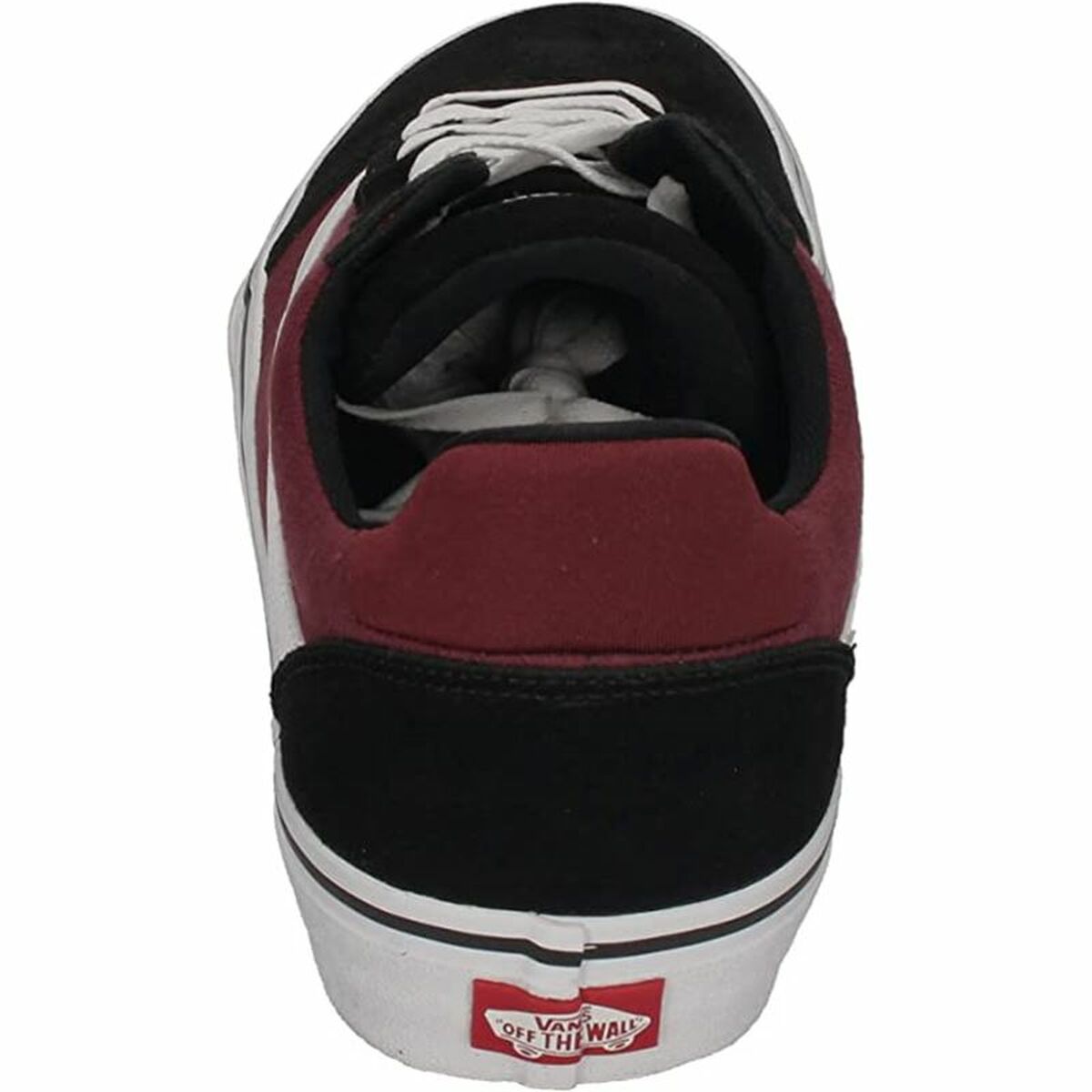 Herren Sneaker Vans Ward Deluxe Granatrot Schwarz