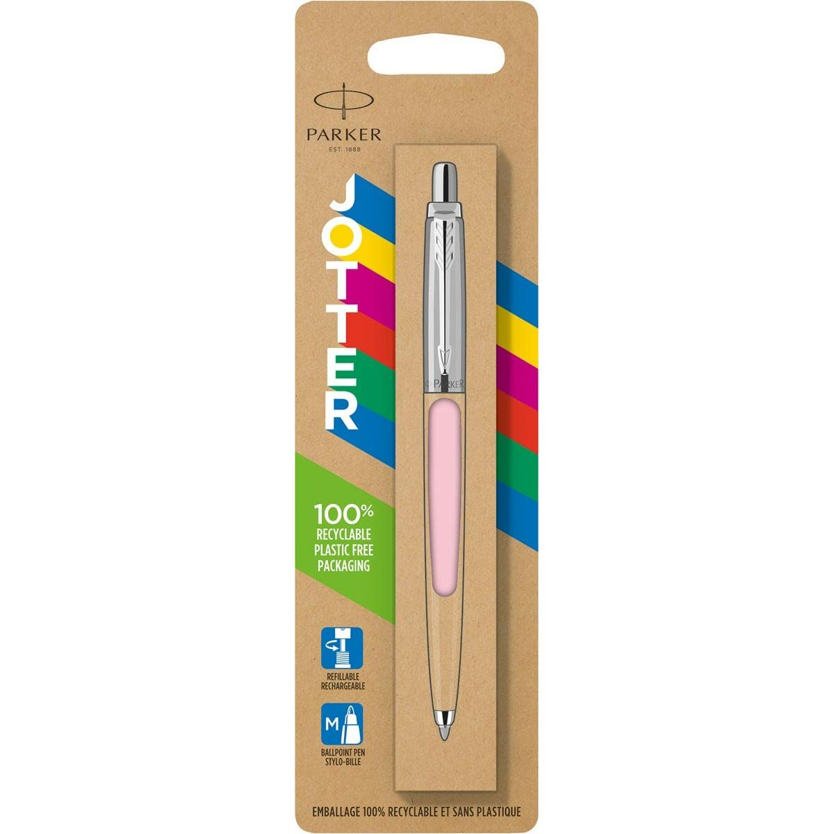 Stift Parker Jotter Originals Rosa Silberfarben