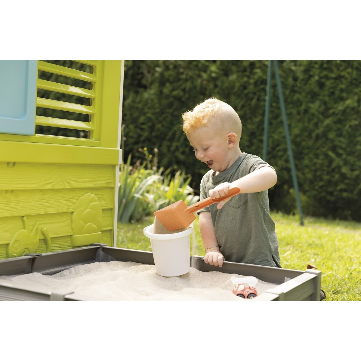 Kinderspielhaus Smoby Sandkasten 174 x 127 x 110 cm