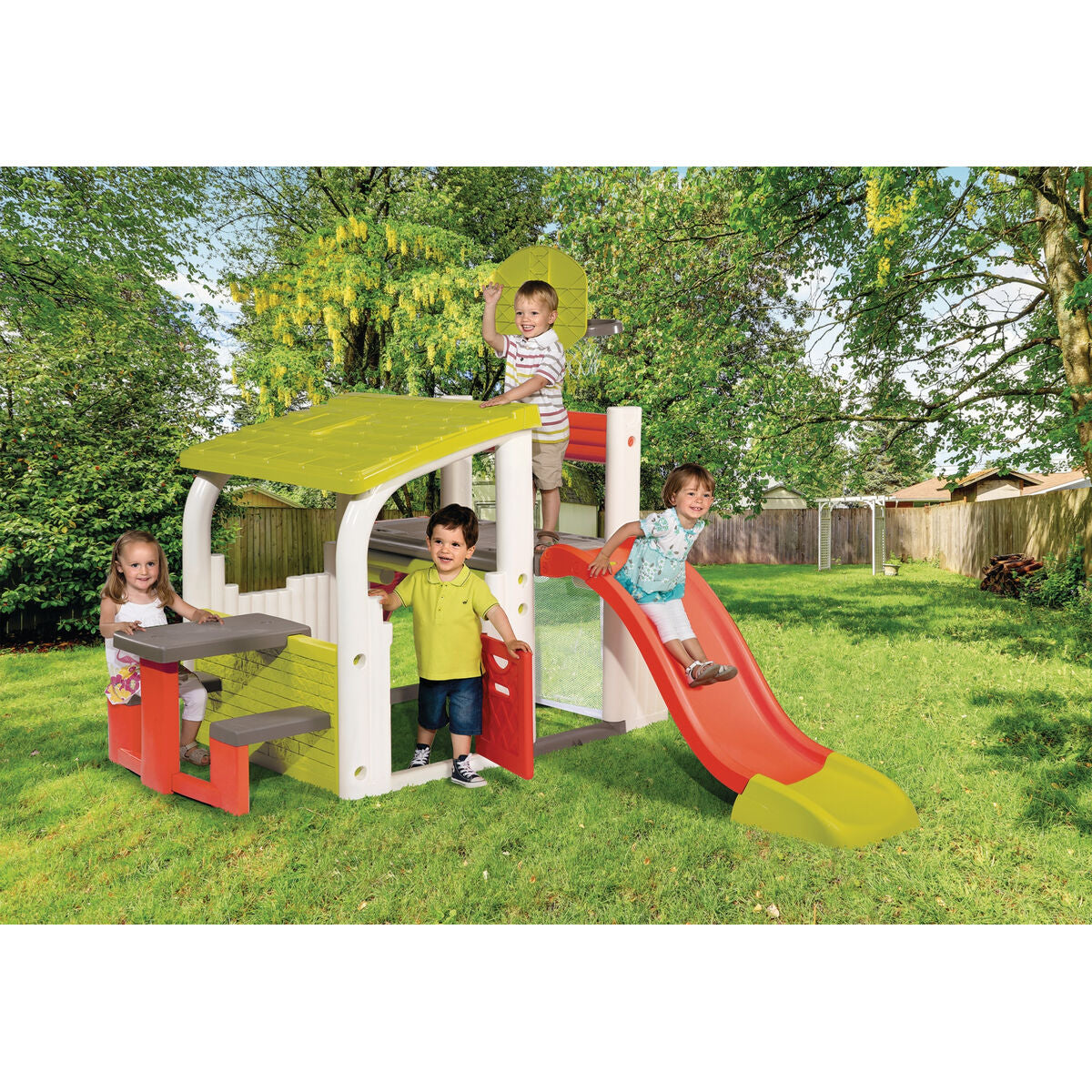 Kinderspielhaus Smoby Fun Center 176 x 284 x 203 cm