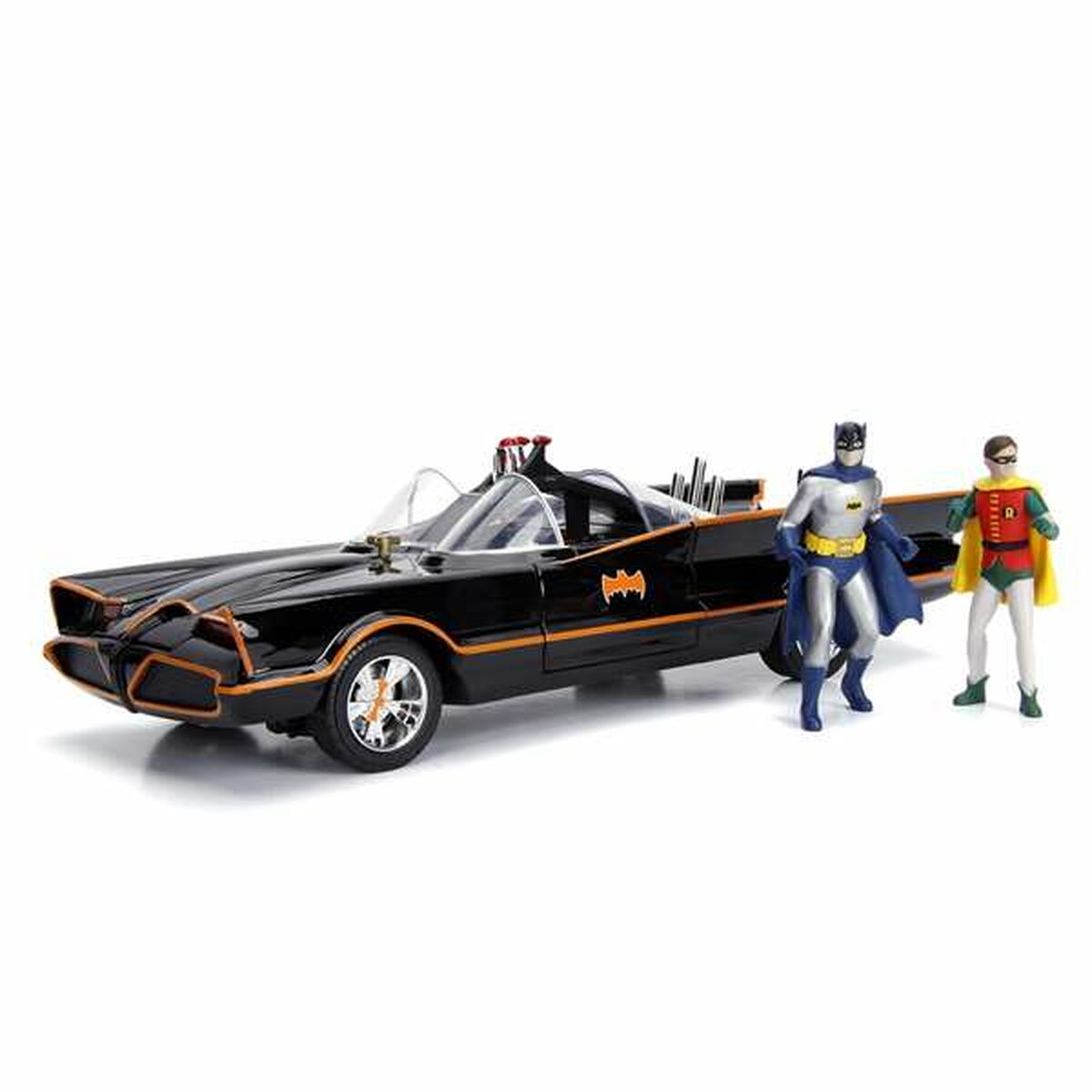 Playset Batman Batmóvil 1966 Classic 3 Stücke Licht 17 cm