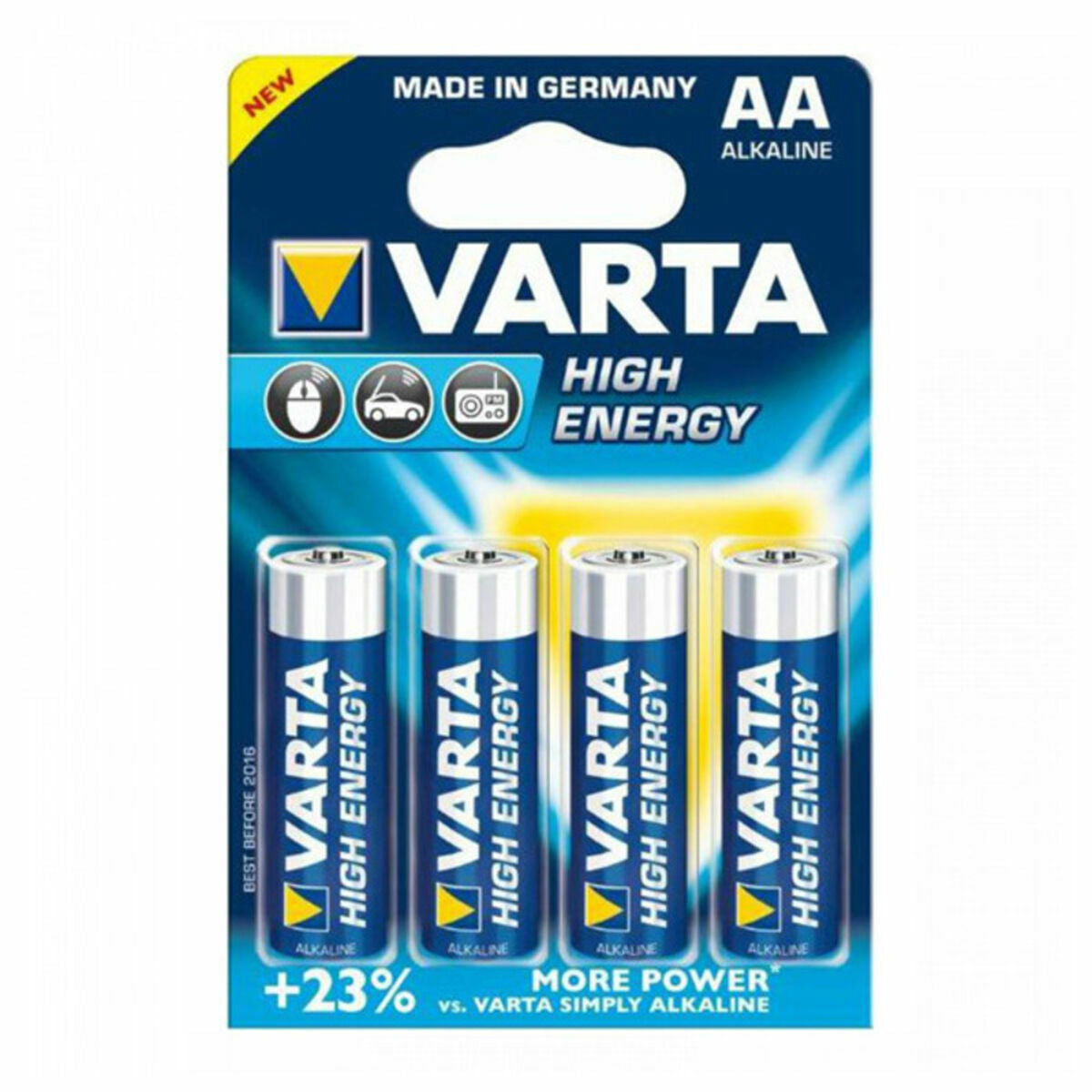 Alkline-Batterie Varta AA LR06 1,5 V 2930 mAh High Energy