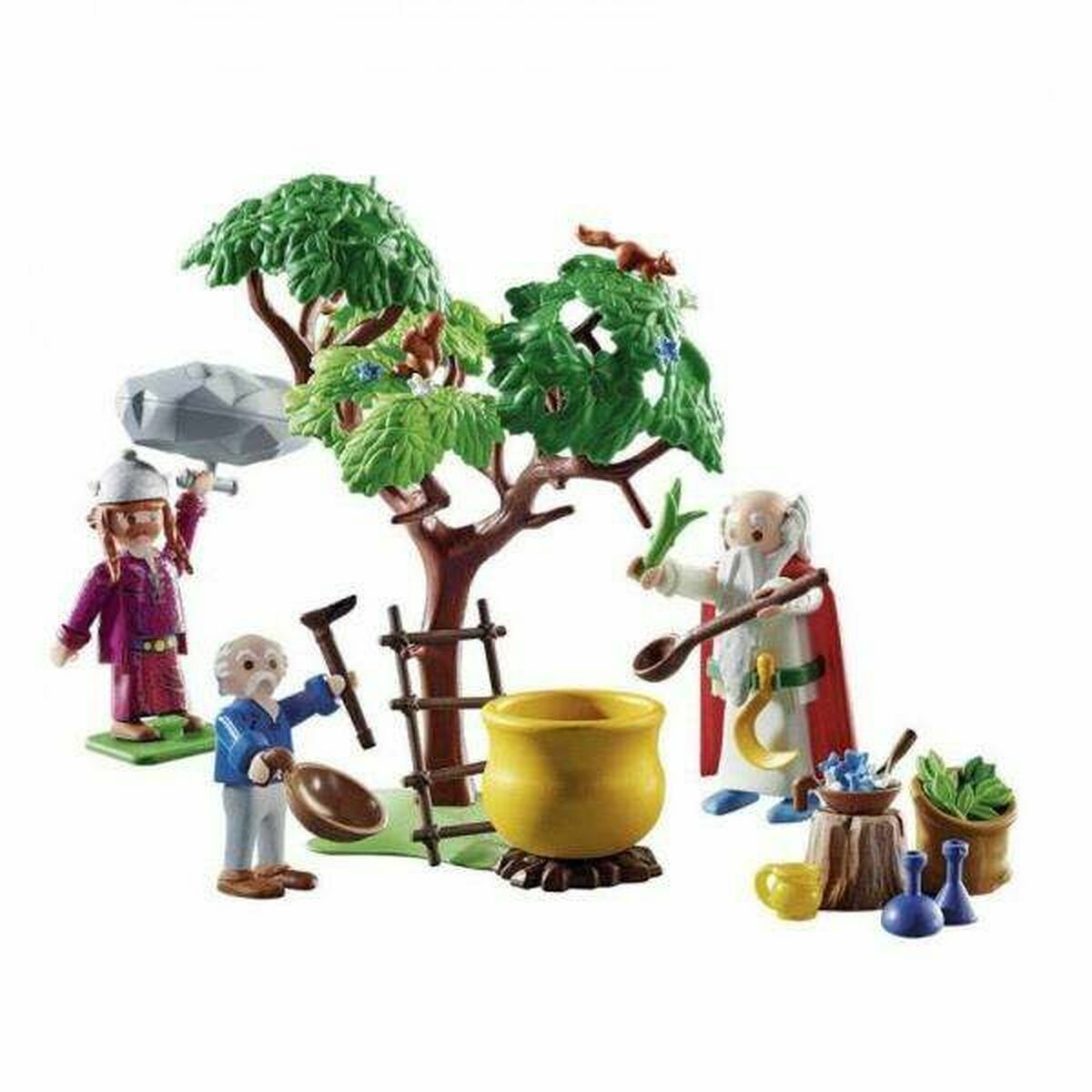 Playset Playmobil Getafix with the cauldron of Magic Potion Astérix 70933 57 Stücke