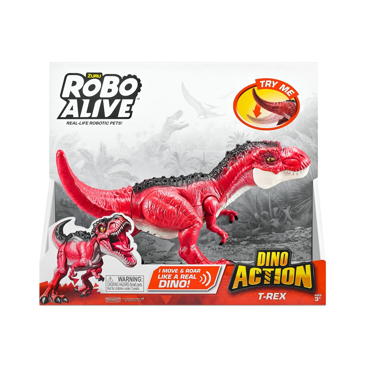 Dinosaurier Zuru Robo Alive: Dino Action T- Rex Rot Figur mit Gelenken