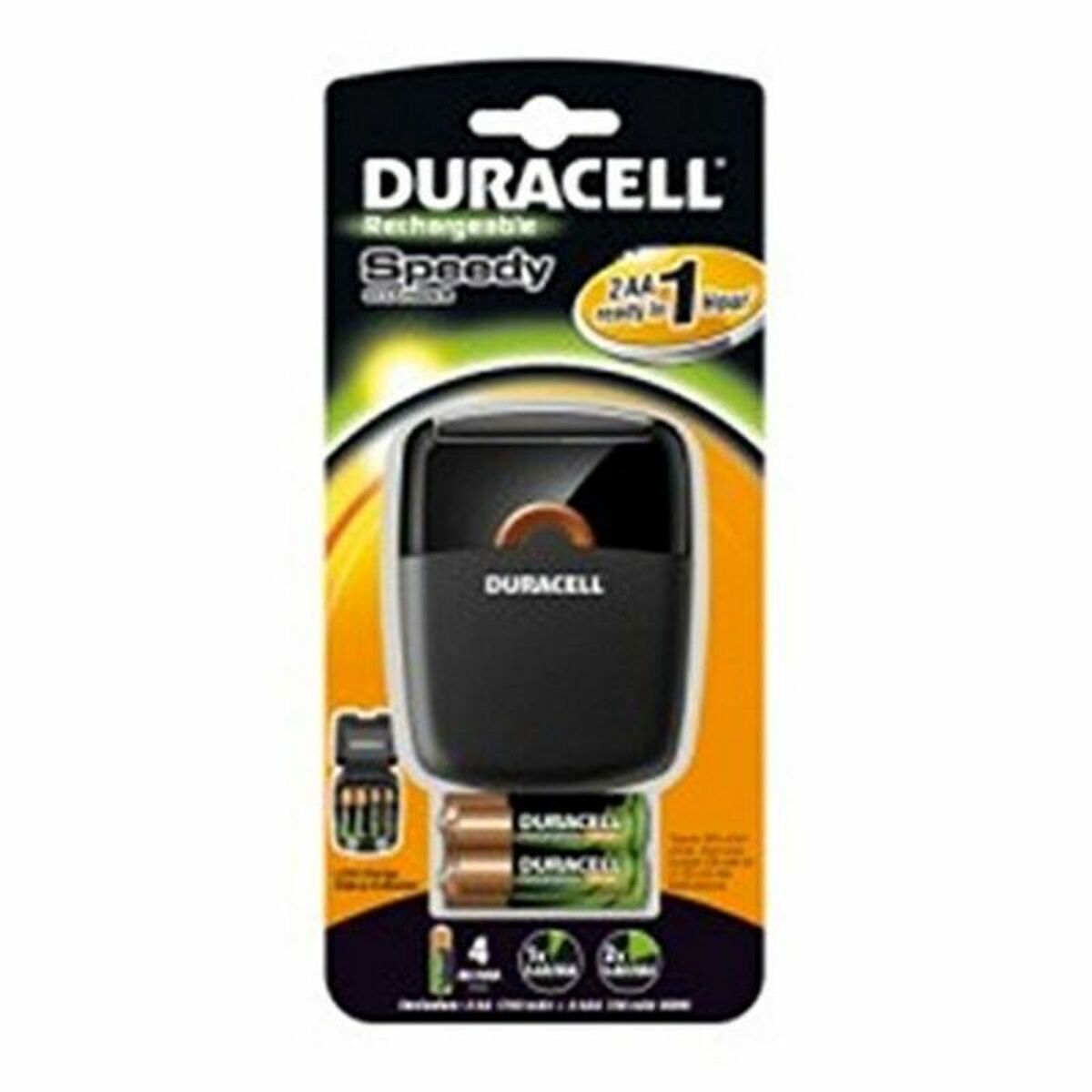 Ladegerät + Akkus DURACELL CEF27EU 2 x AA + 2 x AAA 1700 mAh 750 mAh