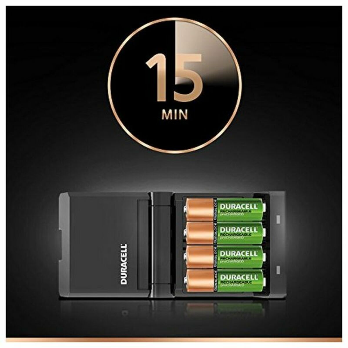 Ladegerät + Akkus DURACELL CEF27EU 2 x AA + 2 x AAA 1700 mAh 750 mAh