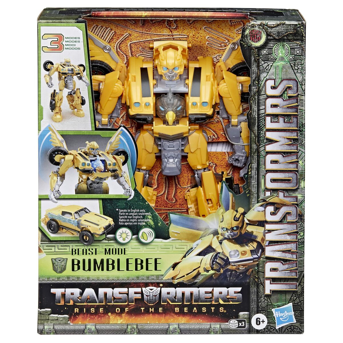 Umwandelbarer Super-Roboter Transformers Beast Mode Bumblebee Lichter Sound Zubehör 28 cm