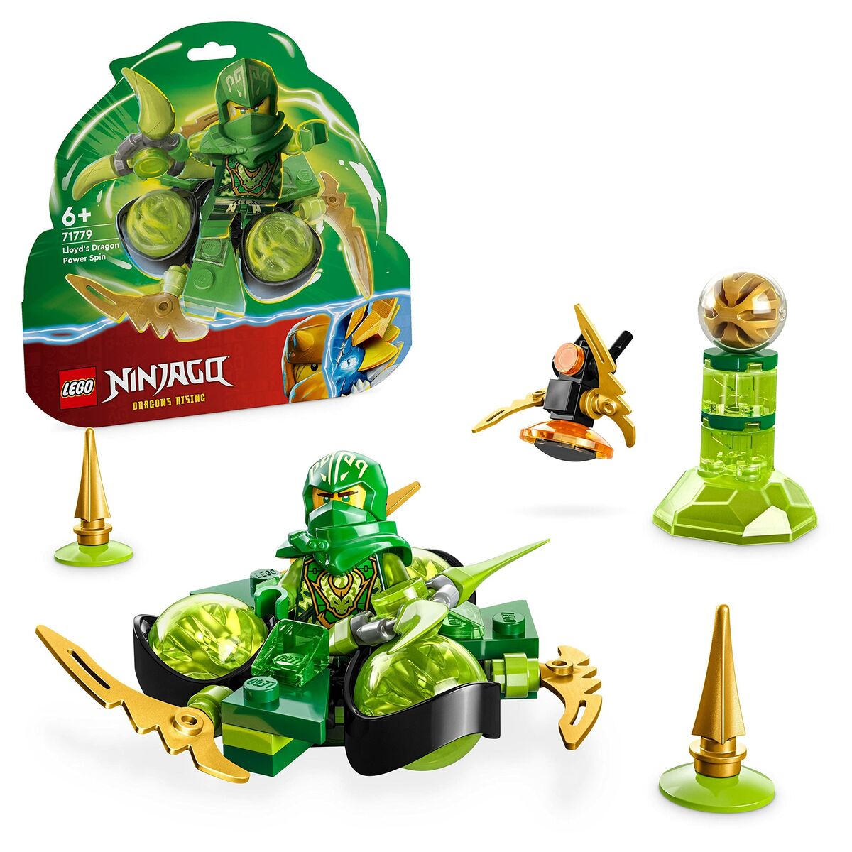 Playset Ninjago : Lloy's Dragon Power Spin Lego 71779 56 Stücke