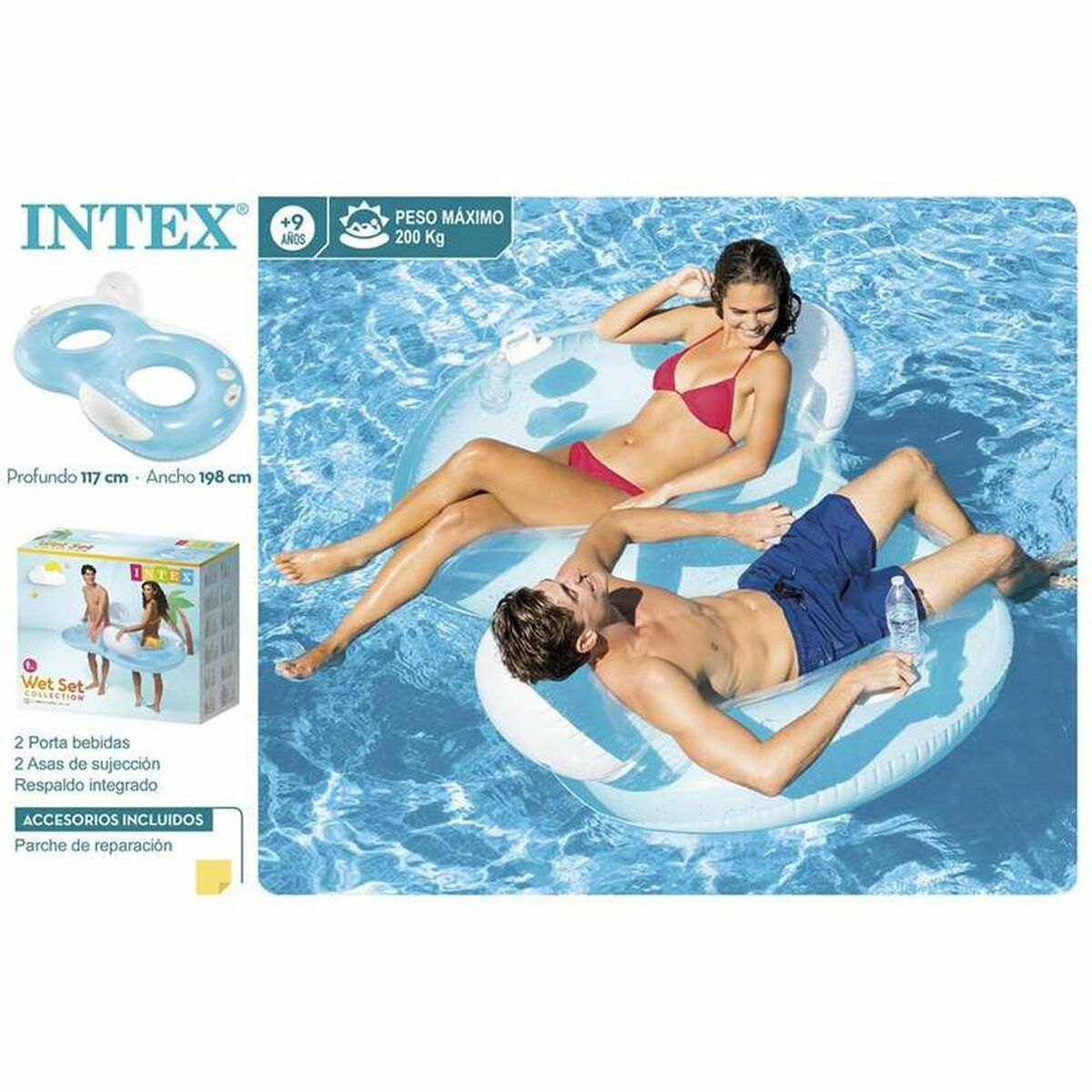 Luftmatratze Intex 56800 Unterstützung 198 x 117 cm