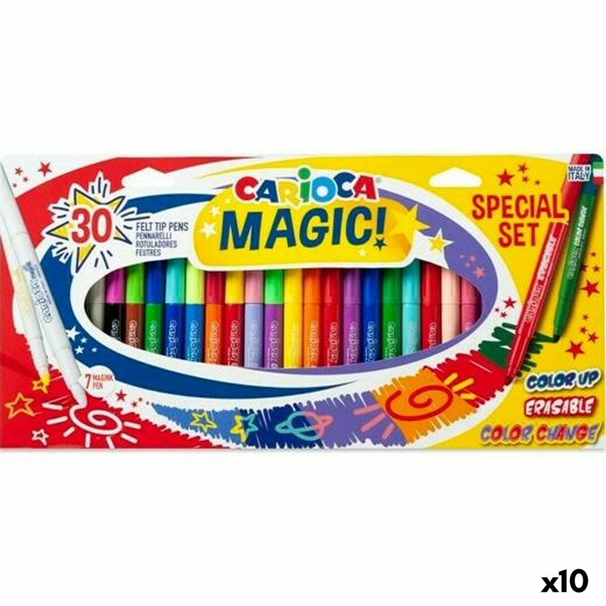 Marker-Set Carioca Magic! Bunt 30 Stücke (10 Stück)