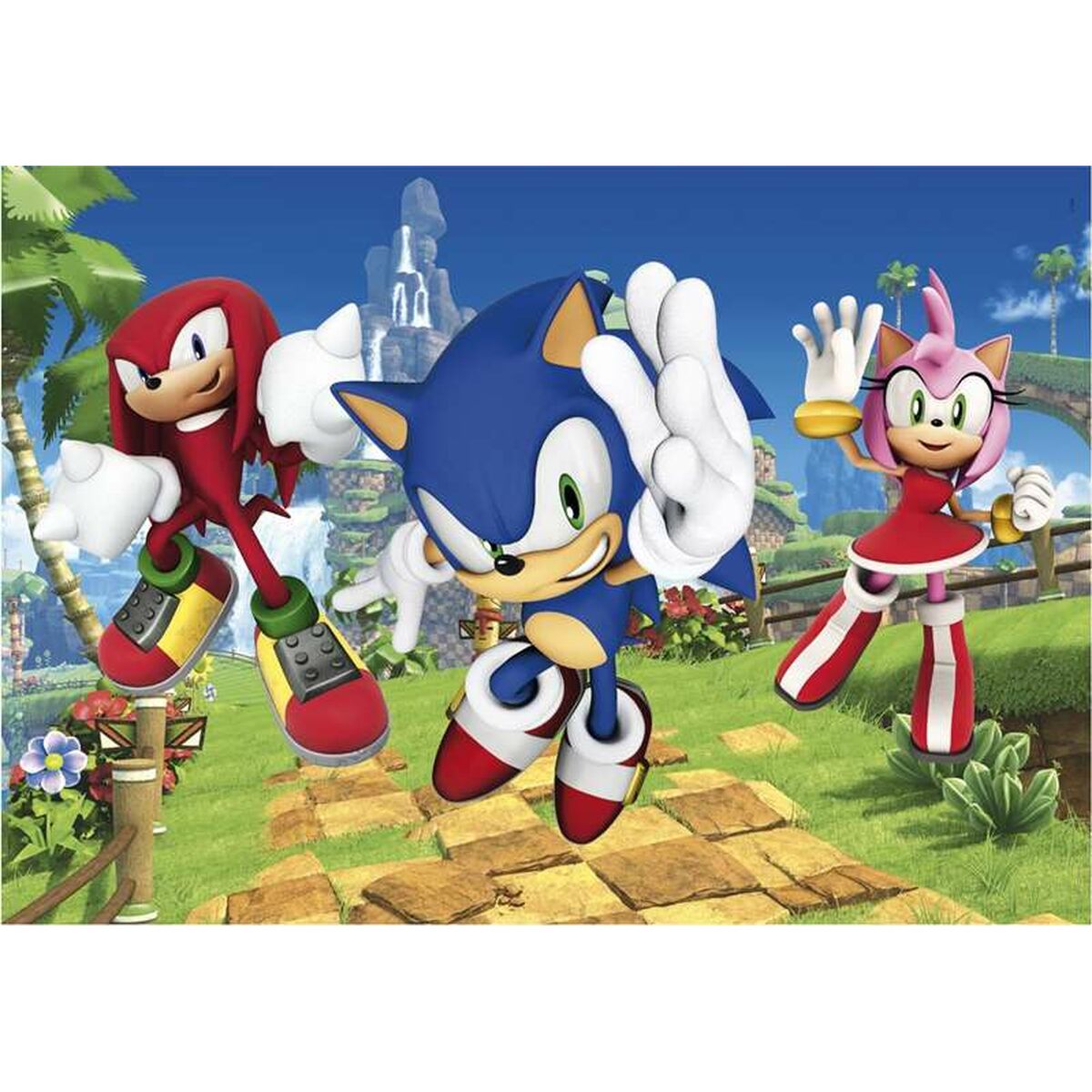 Puzzle Sonic 48 Stücke 3 in 1 Für Kinder