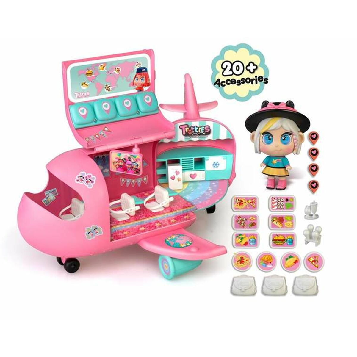 Playset Famosa Mini Trotties Chiara  Flugzeug 33,5 cm