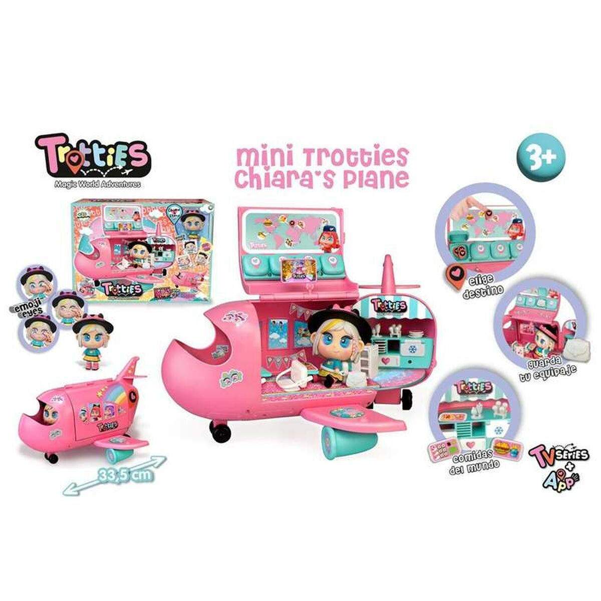 Playset Famosa Mini Trotties Chiara  Flugzeug 33,5 cm