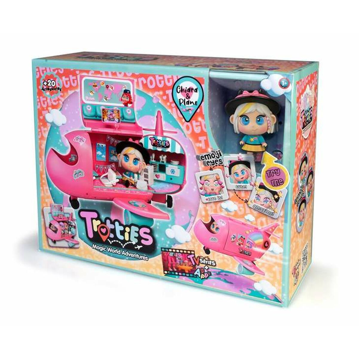 Playset Famosa Mini Trotties Chiara  Flugzeug 33,5 cm