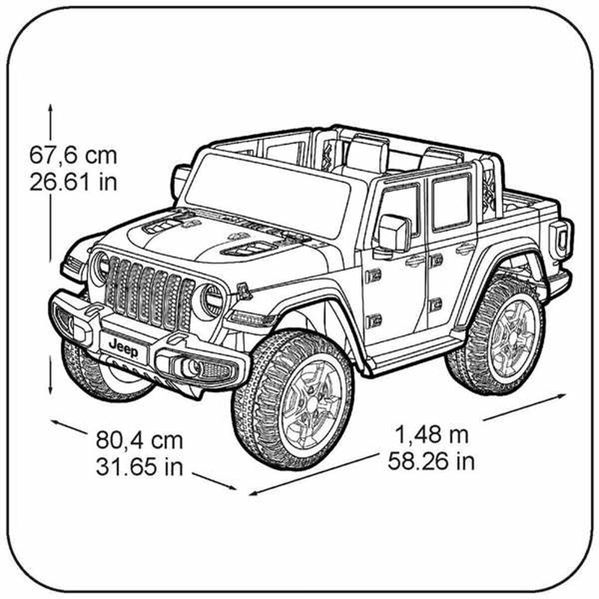 Elektroauto für Kinder Feber Rubicon  12 V Jeep