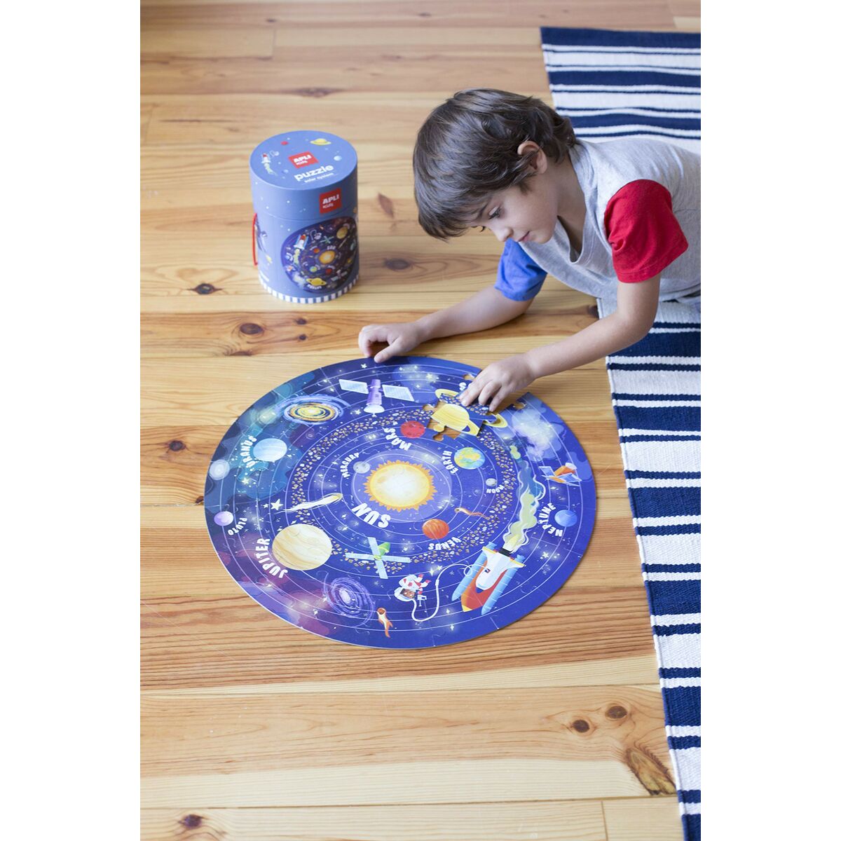 Puzzle Apli Solar System kreisförmig 48 Stücke 50 cm