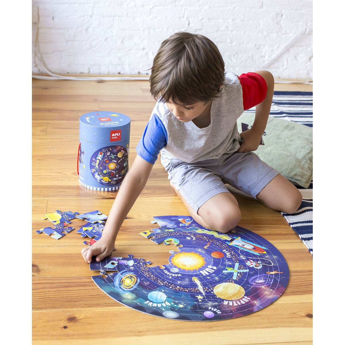 Puzzle Apli Solar System kreisförmig 48 Stücke 50 cm