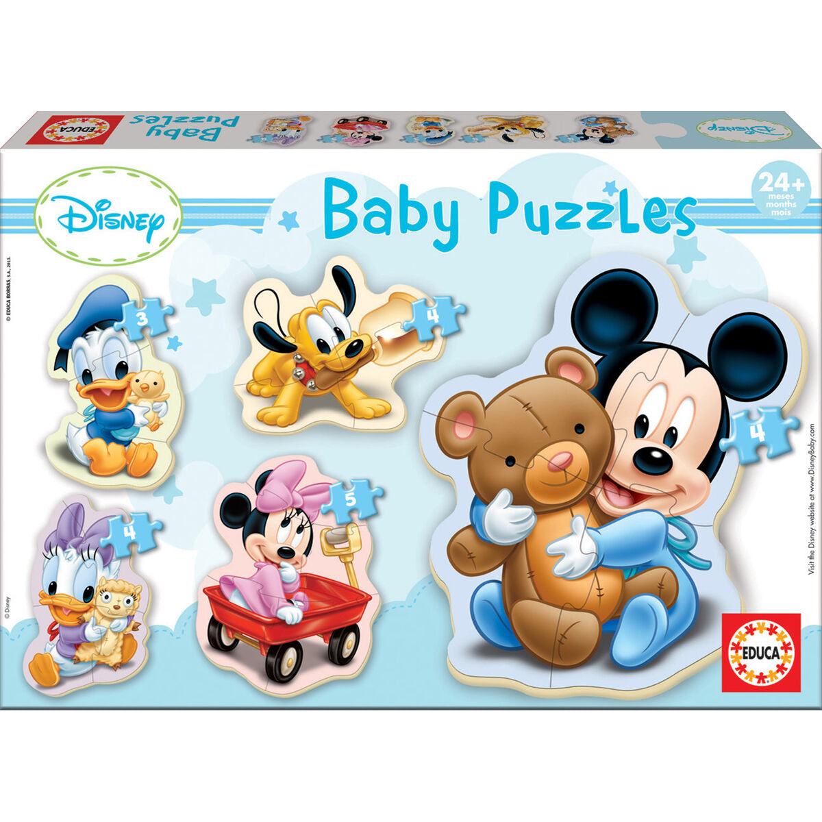 Set mit 5 Puzzeln   Mickey Mouse