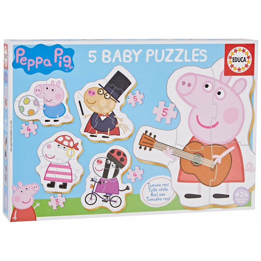 Set mit 5 Puzzeln   Peppa Pig Baby