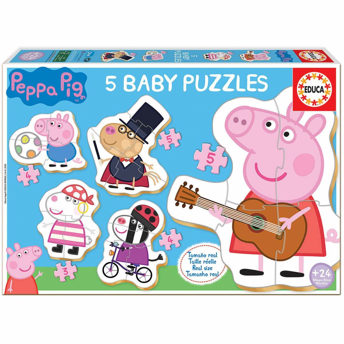 Set mit 5 Puzzeln   Peppa Pig Baby