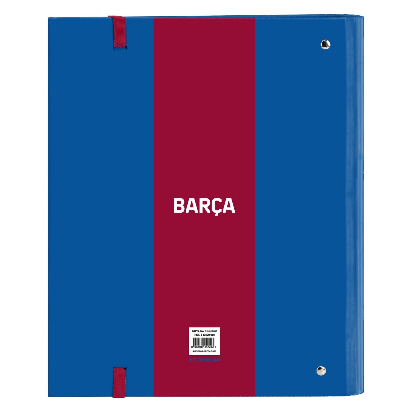 Ringbuch F.C. Barcelona M666 A4 Granatrot Marineblau 27 x 32 x 3.5 cm