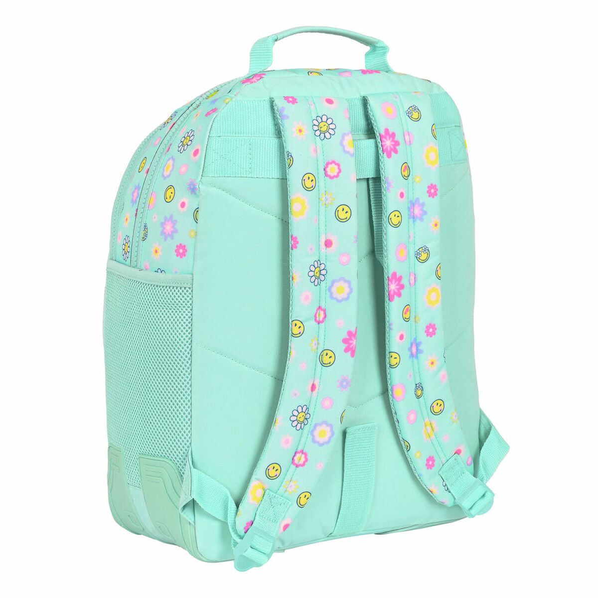 Schulrucksack Smiley Summer fun türkis (32 x 42 x 15 cm)