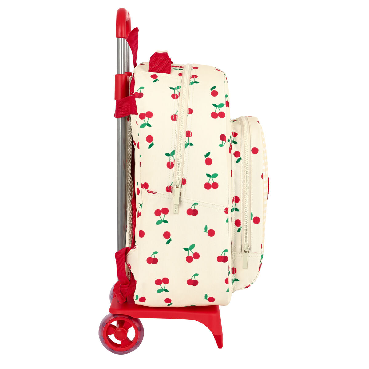 Schulrucksack mit Rädern Safta Cherry Beige (32 x 42 x 15 cm)