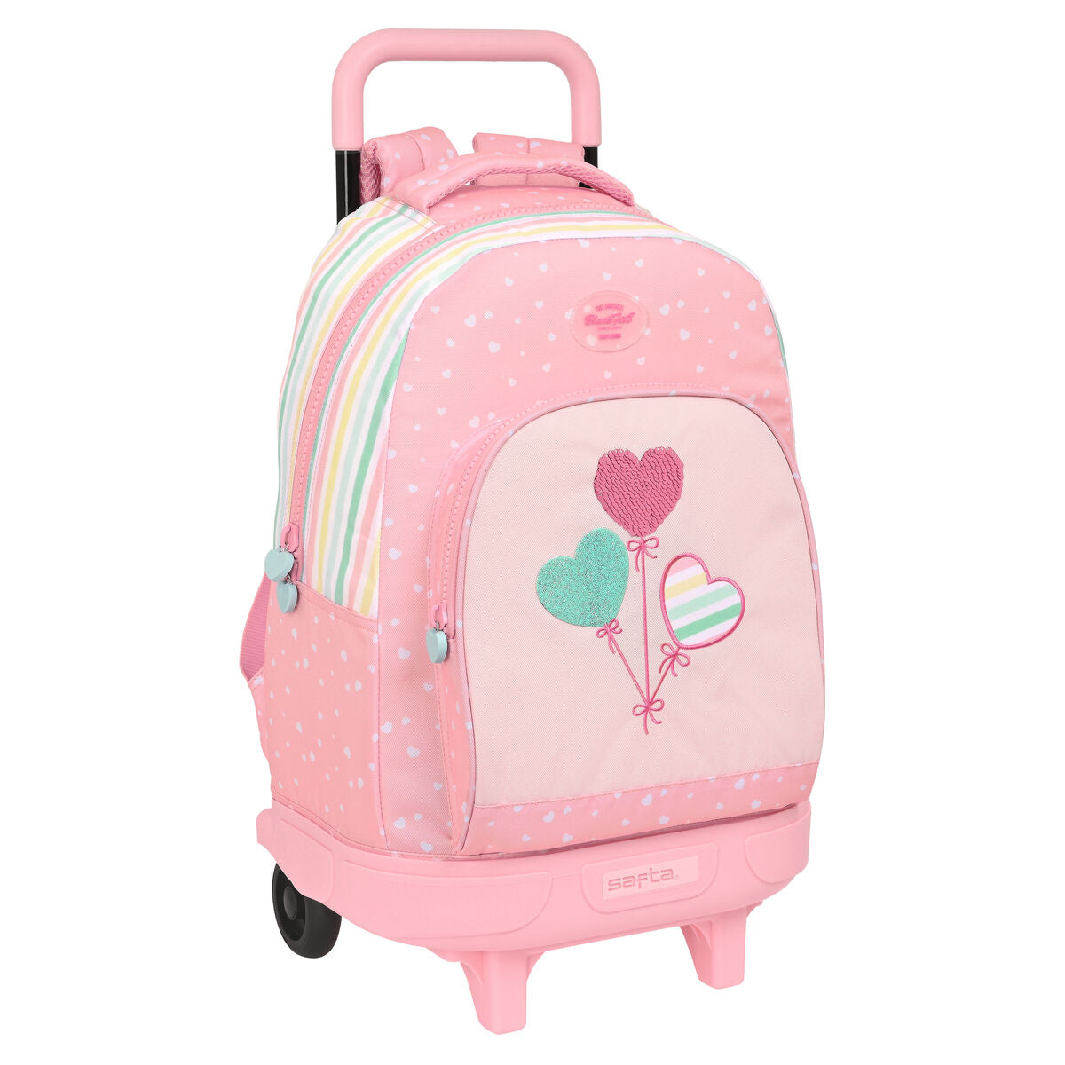 Schulrucksack mit Rädern BlackFit8 Globitos 33 x 45 x 22 cm Rosa