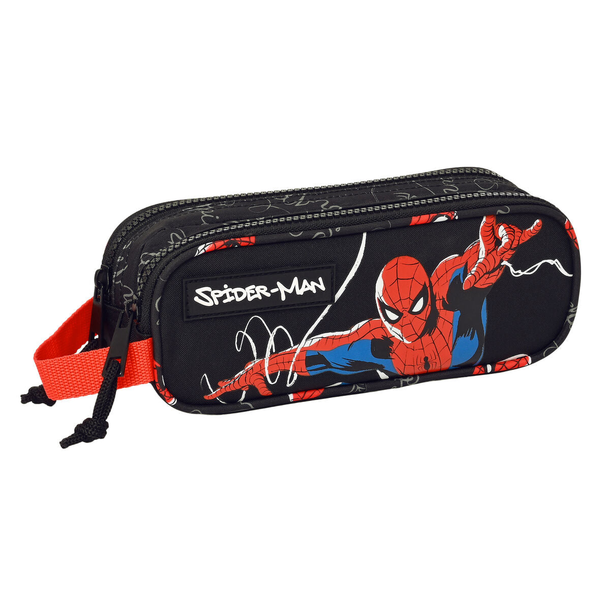 Zweifaches Mehrzweck-Etui Spider-Man Hero Schwarz 21 x 8 x 6 cm