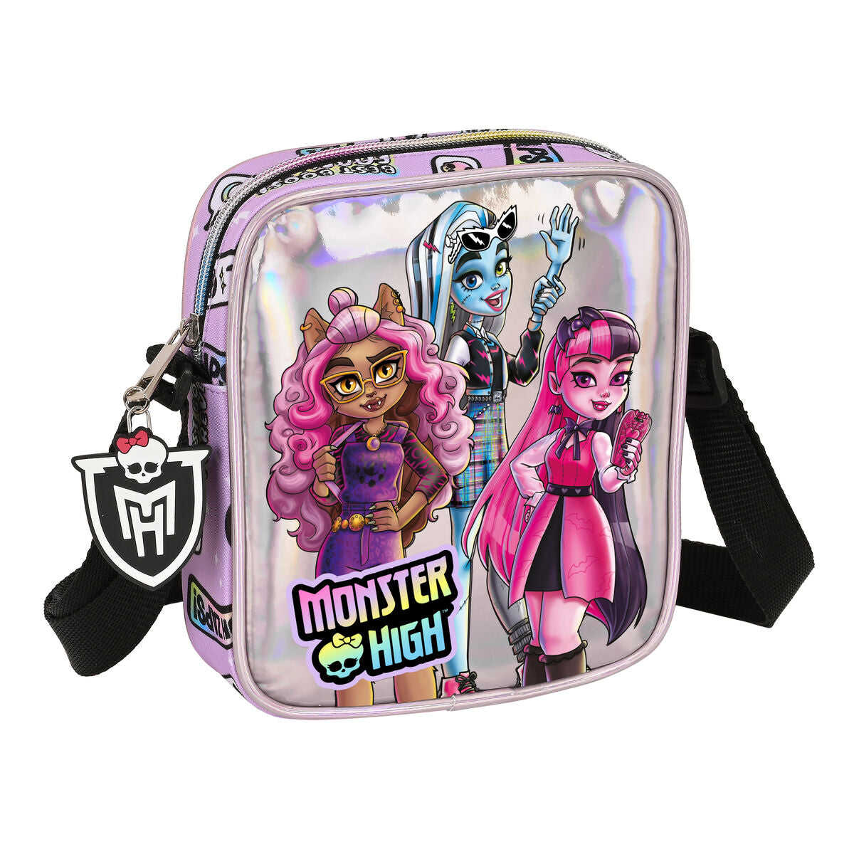 Umhängetasche Monster High Best boos Lila 16 x 18 x 4 cm