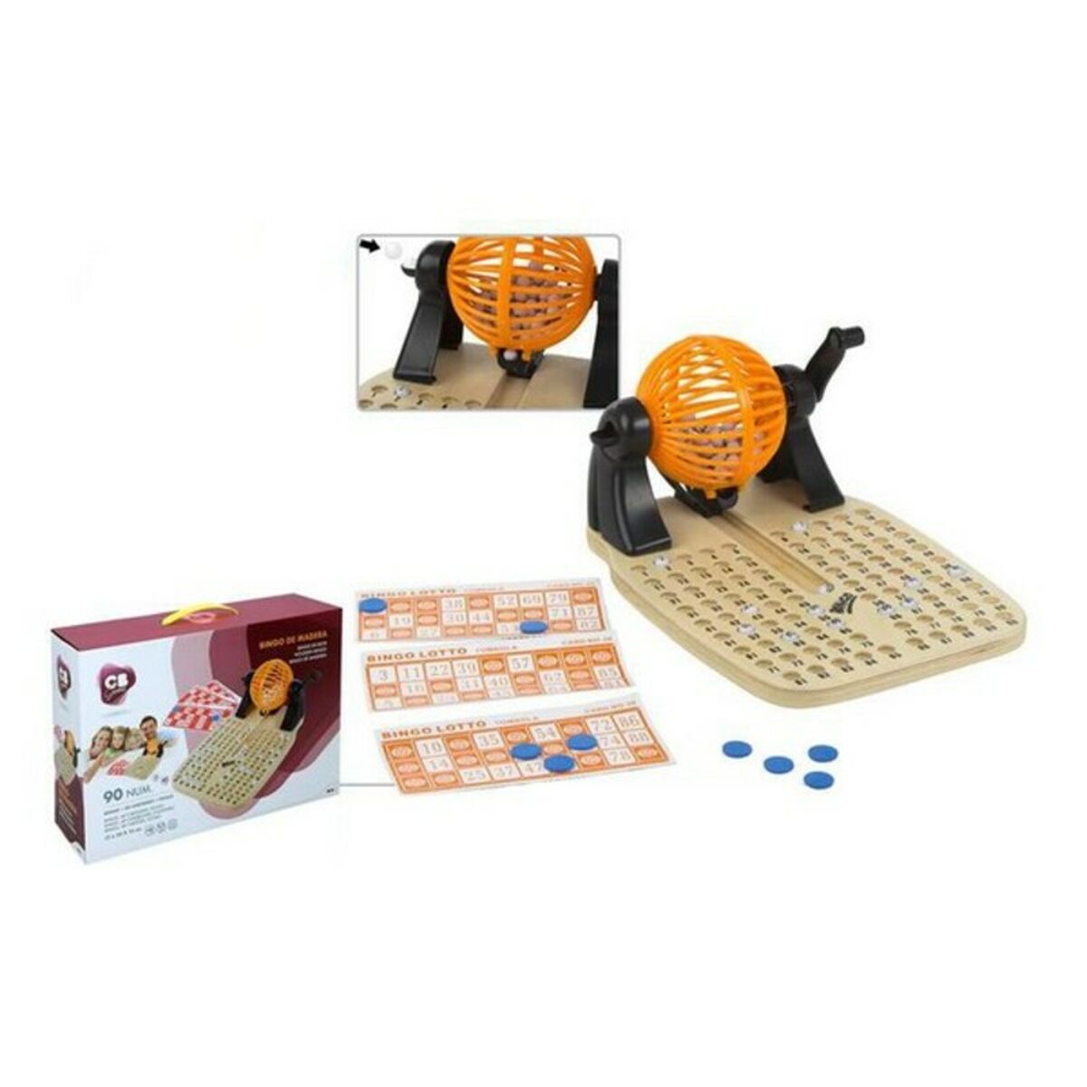 Bingo CB Games Colorbaby 28815 Schwarz Bunt Holz Pappe Moosgummi