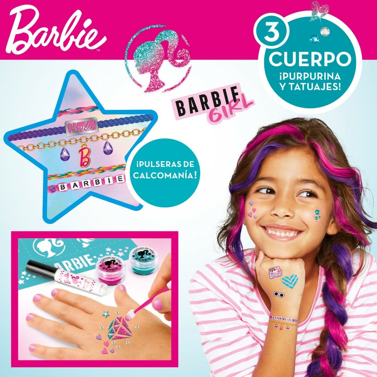 Schönheitsset Barbie Sparkling 3 in 1