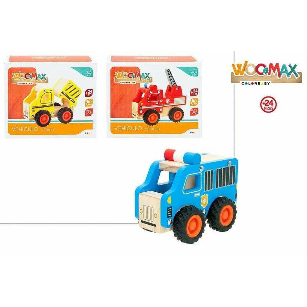 Spielzeugauto Colorbaby Woomax Holz