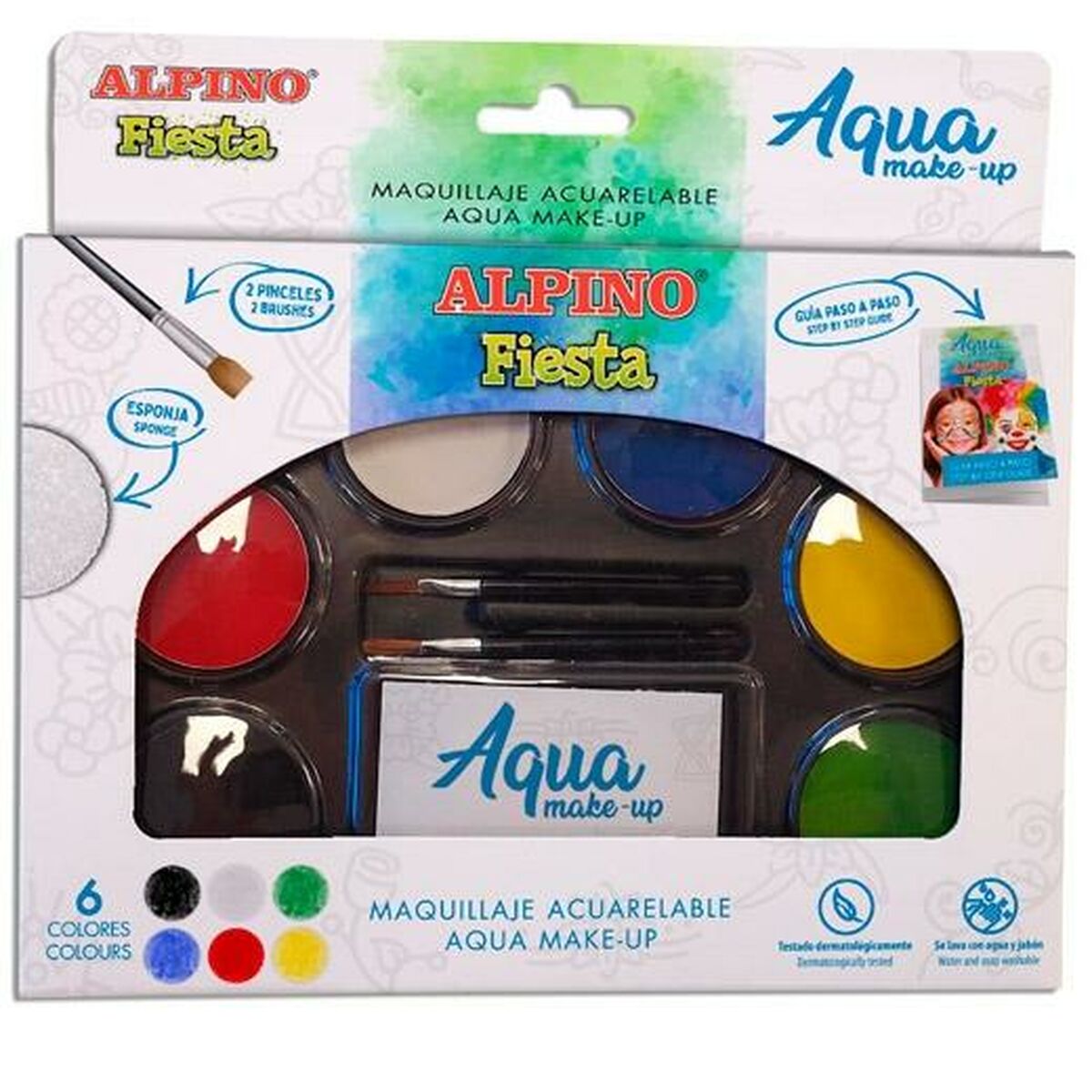 Kinder Make-up Alpino Fiesta Aqua Aquarell