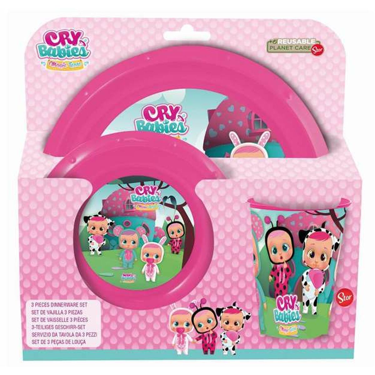 Picnic IMC Toys Cry Babies Rosa Playset