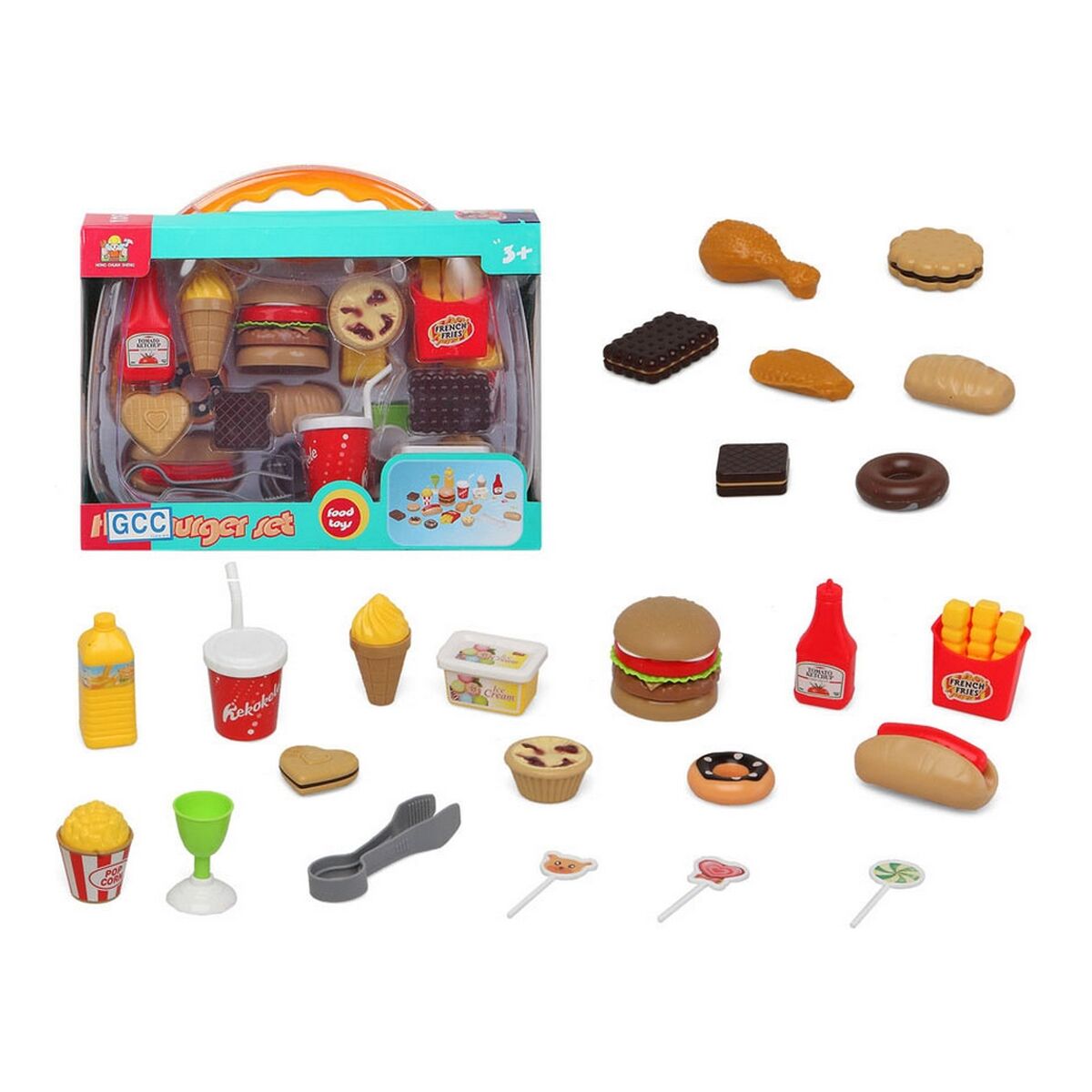 Spielzeug-Set Burger Set (28 x 20 cm)