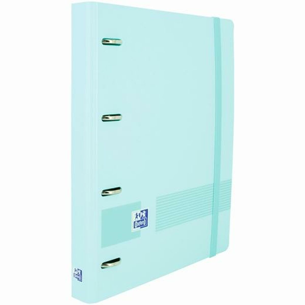 Ringbuch Oxford Europeanbinder Polyfoam Pastellblau A4 A4+