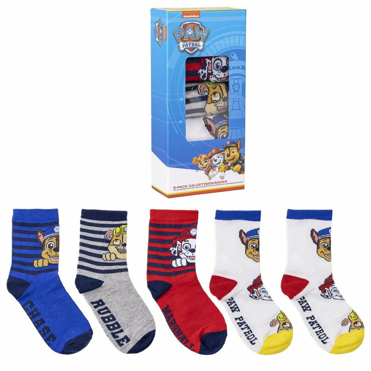 Socken The Paw Patrol 5 Stücke