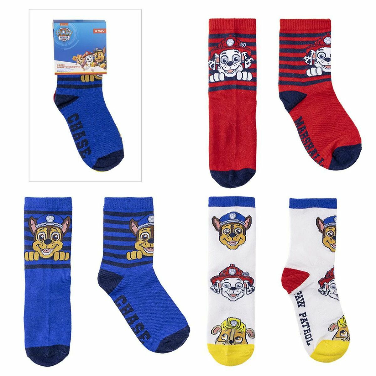 Socken The Paw Patrol 3 Stücke