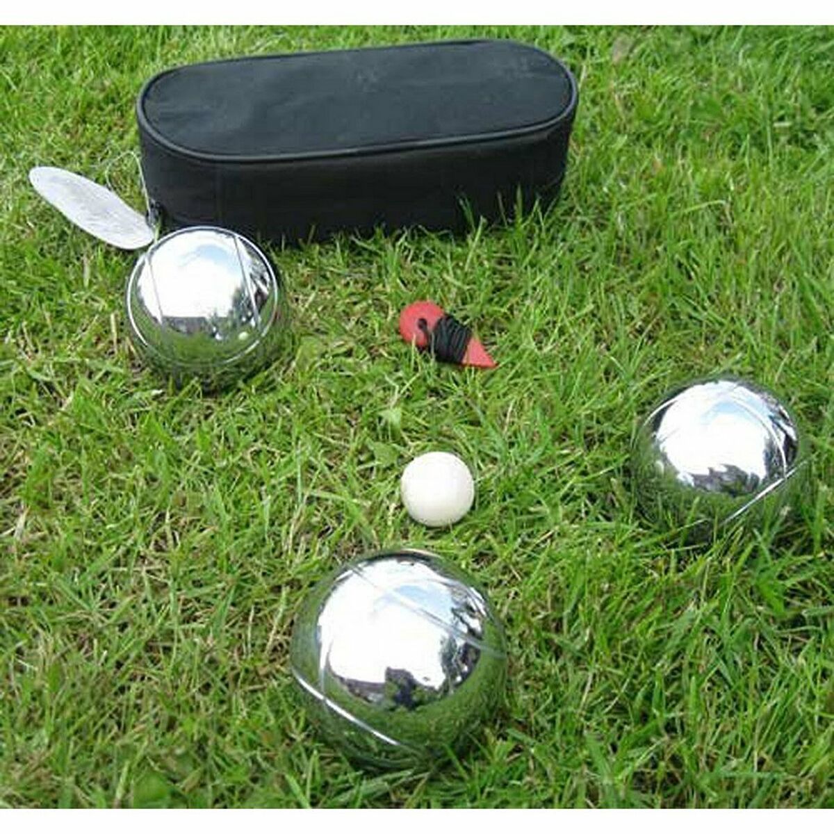 Boccia-Spielset Dimatel Transportbeutel Metall 5 Stücke (8 x 23 x 6,5 cm)