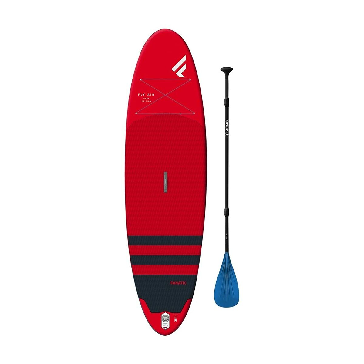 Aufblasbares Paddel-Board mit Zubehör Fanatic Air Air/Pure Fanatic 9´8 Rot