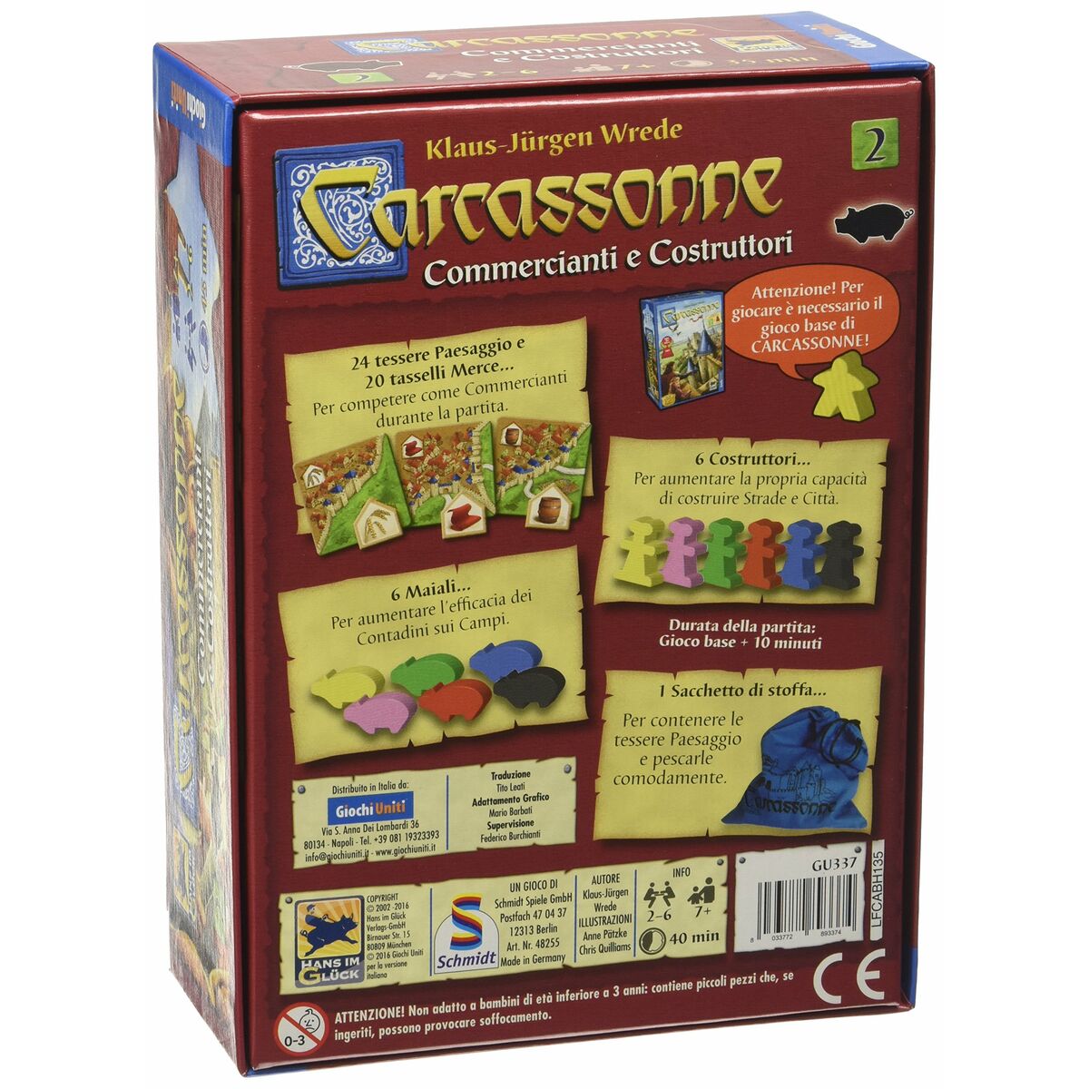 Tischspiel Giochi Preziosi Carcassone (Restauriert D)