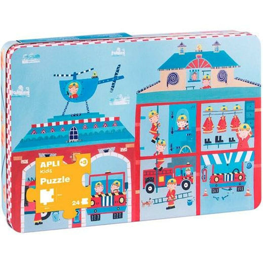 Kinderpuzzle Apli Firefighters 24 Stücke 48 x 32 cm