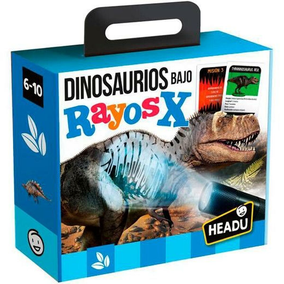 Spiel Kindererziehung HEADU Dinosaurios Rayos X (4 Stück)