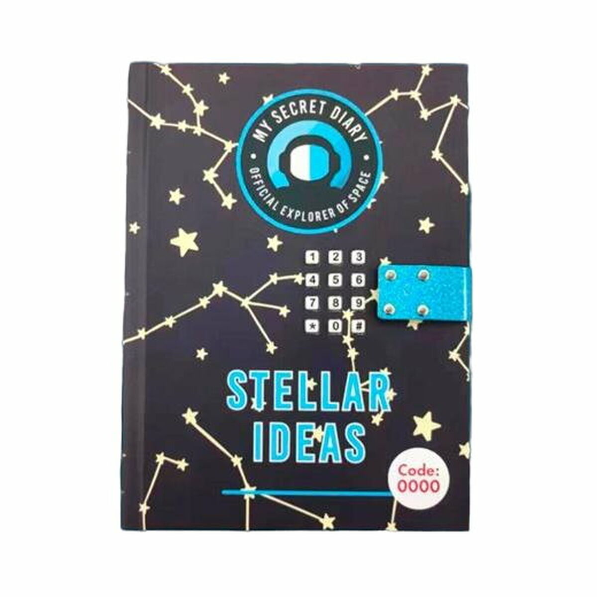 Journal mit Geheimcode Roymart Stellar Ideas 15 x 20,5 x 3 cm