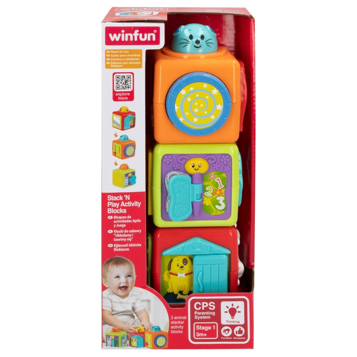 Geschicklichkeitsspiel für Babys Winfun 3 Stücke 8 x 24,5 x 8 cm (6 Stück)