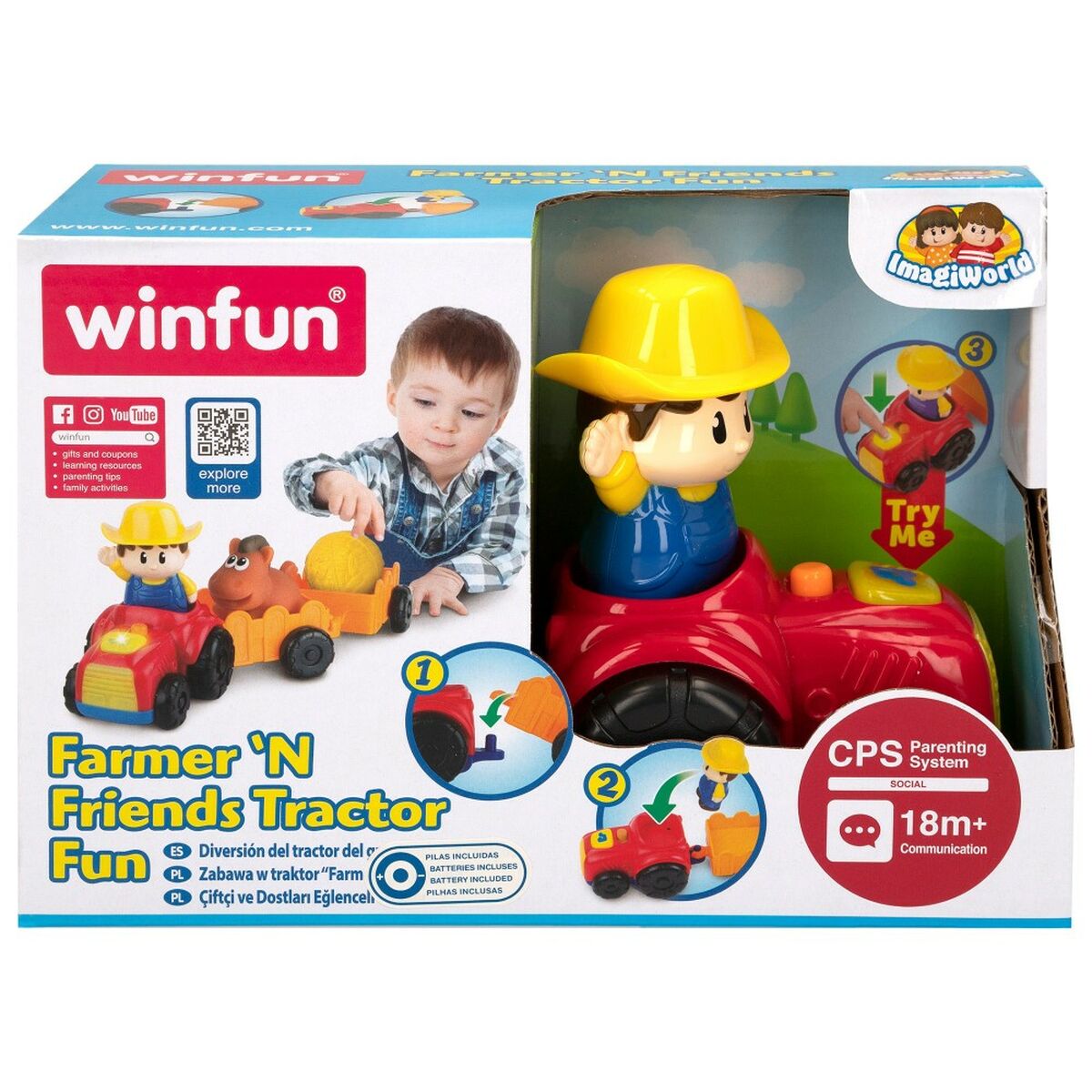 Spielzeugtraktor Winfun 5 Stücke 31,5 x 13 x 8,5 cm (6 Stück)